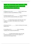 MGMT 310 BEGINNING MODULE ONE PAPER 2026 QUESTIONS WITH ANSWERS GRADED A&plus;