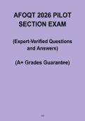 AFOQT 2026 Pilot Section Exam &ndash; Practice Questions&comma; Answers & Test Review