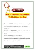 NUR 375 Mental Health Nursing &vert; Exam 1 &lpar;2026&rpar; &vert; 125 Questions with Answers &vert; Anxiety&comma; PTSD&comma; Crisis&comma; Substance Use