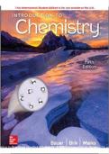 Introduction to Chemistry Rich Bauer 5th Edition 2025&sol;2026 Exam Bank with Solution