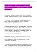MGMT 310 PRACTICE CERTIFICATION ONE 2026 QUESTIONS WITH SOLUTIONS GRADED A&plus;