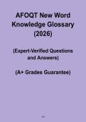 AFOQT Word Knowledge Glossary &ndash; Essential Vocabulary for Exam Success