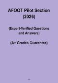 AFOQT Pilot Section &ndash; Practice Questions&comma; Strategies & Exam Review