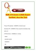 NUR 376 Medical-Surgical Nursing &vert; Exam 2 &lpar;2026&rpar; &vert; 120 Questions with Answers &vert; HTN&comma; PAD&comma; EKGs&comma; Seizures&comma; Neuro Disorders