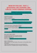 BSMCON NUR 2102 - TEST 1 &vert; QUESTIONS AND ANSWERS &vert; 2026 UPDATE &vert; WITH COMPLETE SOLUTION