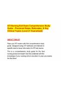 ATI Nursing Exit Exam Comprehensive Study Guide &ndash; Proctored Notes&comma; Rationales&comma; & Key Clinical Topics &lpar;Level 2&plus; Guaranteed&rpar;&period;pdf