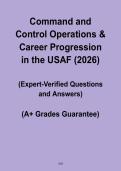 Command and Control Operations & Career Progression in the USAF