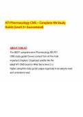 ATI Pharmacology CMS &ndash; Complete RN Study Guide &lpar;Level 2&plus; Guaranteed&rpar;&period;pdf