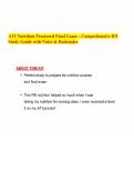 ATI Nutrition Proctored Final Exam &ndash; Comprehensive RN Study Guide with Notes & Rationales&period;pdf