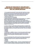 NEW 2026-2027 NR222 HEALTH & WELLNESS QUIZ 2 REVIEW &lpar;ETHICS & PROFESSIONAL IDENTITY&rpar; STUDY SET WITH 100&percnt; VERIFIED SOLUTIONS&excl;&excl;
