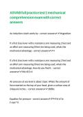 ASVAB full practice test 1 mechanical comprehension exam with correct answers
