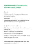 ASVAB-Mechanical Comprehension exam with correct answers 