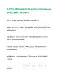 ASVAB Mechanical Comprehension exam with correct answers