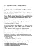 IFIC - UNIT 2 QUESTIONS AND ANSWERS