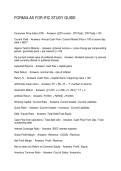 FORMULAS FOR IFIC STUDY GUIDE