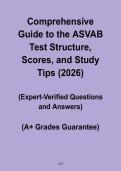 Comprehensive Guide to the ASVAB Test Structure&comma; Scores&comma; and Study Tips