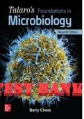 Test Bank for Talaro&rsquo;s Foundations in Microbiology 11th Edition &vert; Complete Chapters
