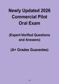 Newly Updated 2026 Commercial Pilot Oral Exam &ndash; Practice Questions & Study Guide