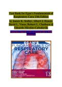 Test Bank for Egan&rsquo;s Fundamentals of Respiratory Care &lpar;13th Edition&comma; ISBN 9780323931991&rpar; by James K&period; Stoller&comma; Albert J&period; Heuer&comma; David L&period; Vines&comma; Robert L&period; Chatburn & Eduardo Mireles-Cabodevila &ndash; Verified Questions & Answers