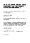 MN 576 UNIT 10 FINAL VERSION 1 ACTUAL EXAMINATION 2026 QUESTIONS WITH CORRECT ANSWERS GRADED A&plus;