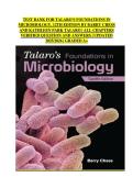 TEST BANK FOR TALARO'S FOUNDATIONS IN MICROBIOLOGY&comma; 12TH EDITION BY BARRY CHESS AND KATHLEEN PARK TALARO &vert; ALL CHAPTERS VERIFIED QUESTION AND ANSWERS &vert; UPDATED 2025&sol;2026 &vert; GRADED A&plus;   CHAPTER 1 &mdash; THE MAIN THEMES OF MICROBIOLOGY 1&period;&Tab;A nursing student