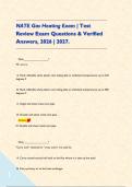 NATE Gas Heating Exam &vert; Test Review Exam Questions & Verified Answers&comma; 2026 &vert; 2027&period;     