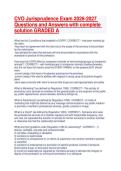 CVO Jurisprudence Exam 2026-2027 Questions and Answers with complete solution GRADED A 