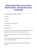 HAWAII NOTARY PUBLIC Actual OFFICIAL PRACTICE EXAM &ndash; State-Specific Review & Verified Guide