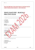 2026 West Coast EMT Block Exam &num;1 Practice &ndash; Correct Answers & Rationales