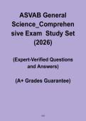ASVAB General Science &ndash; Comprehensive Exam Study Set 2026