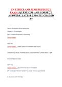 TN Ethics and Jurisprudence Exam&vert; Questions And Correct  Answers&vert; Latest Update&vert; Graded A&plus;