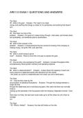 ARE112 EXAM 1 QUESTIONS AND ANSWERS
