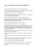 ARE 112 MIDTERM 2 QUESTIONS & ANSWERS