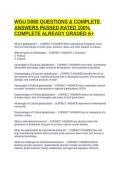 WGU D080 QUESTIONS & COMPLETE ANSWERS PASSED RATED 100&percnt; COMPLETE ALREADY GRADED A&plus;