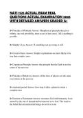NATS 1525 ACTUAL EXAM REAL QUESTIONS ACTUAL EXAMINATION 2026 WITH DETAILED ANSWERS GRADED A&plus;