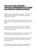 NATS 1525 ACTUAL EXAM REAL QUESTIONS COMPREHENSIVE TEST PAPER 2026 COMPLETE ANSWERS ACCURATE