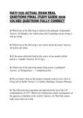 NATS 1525 ACTUAL EXAM REAL QUESTIONS FINAL STUDY GUIDE 2026 SOLVED QUESTIONS FULLY CORRECT