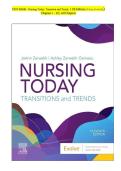 TEST BANK Nursing Today&colon; Transition and Trends&comma; 11th Edition &lpar;JoAnn Zerwekh&rpar; Chapters 1 - 26 &vert; All Chapters