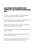 NAUI SCUBA DIVER CERTIFICATION REVIEW SET 2026 ANSWERS GUARANTEED PASS