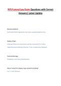 NYS Funeral Law Exam Questions with Correct Answers&vert; Latest Update