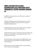 NBRC CSE PRACTICE ACTUAL EXAMINATION 2026 QUESTIONS WITH FREQUENTLY TESTED ANSWERS GRADED A&plus;
