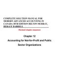Modern Advanced Accounting in Canada 10th Edition 2025&sol;2026 Complete Solution Manual with Solution