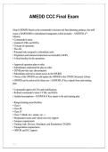 AMEDD CCC Final Exam 2025&sol;2026 with Solution
