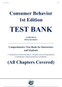 Complete Test Bank - Consumer Behavior&comma; 1st Edition &ndash; Ayalla Ruvio&comma; Dawn Iacobucci &ndash; ISBN 9781119912415 &lpar;All Chapters Covered 1&ndash;15&rpar;