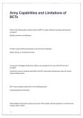 Army Capabilities and Limitations of BCTs 2025&sol;2026 with Solution