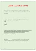 Army CCC Final Exam 2025&sol;2026 with Solution