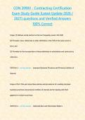 CON 3990V - Contracting Certification Exam Study Guide &lpar;Latest Update 2026 2027&rpar; questions and answers