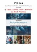 Service Management&colon; Operations&comma; Strategy&comma; Information Technology&comma; 10th Edition &lpar;Sanjeev Bordoloi&rpar; &ndash; Complete Test Bank Chapters 1&ndash;16