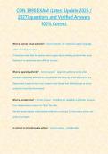 CON 3990 EXAM &lpar;Latest Update 2026 2027&rpar; questions and Verified Answers 100- Correct