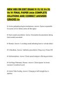 NEW HESI RN EXIT EXAM V1 V2 V3 V4 V5 V6 V7 FINAL PAPER 2026 COMPLETE SOLUTIONS AND CORRECT ANSWERS GRADED A&plus;